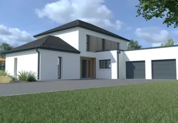 Image du modèle de maison HE4P-415-GA2 BOIS