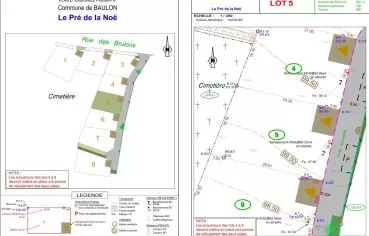 Photo du terrain n°109 de 390 m² à BAULON