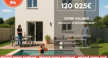 Projet de construction d'une maison 80 m² avec terrain à CAVEIRAC (30)