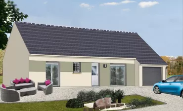 image Projet de construction d'une maison 88.85 m² avec terrain à TROSLY-BREUIL (60)