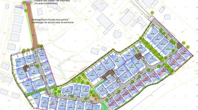 Photo du terrain n°208 de 367 m² à LOCMINE