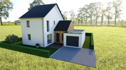 Projet de construction d'une maison 102 m² avec terrain à BEAUCE (35)