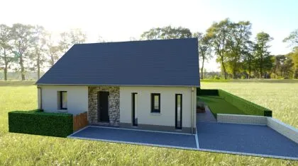 Projet de construction d'une maison 82 m² avec terrain à CINTRE (35)