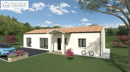 photo Projet de construction d'une maison 100.68 m² avec terrain à BELLEBAT (33) à Bellebat