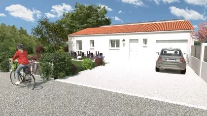 Projet de construction d'une maison 77.63 m² avec terrain à ECHIRE (79)