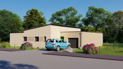 Projet de construction d'une maison 101.26 m² avec terrain à TALENSAC (35)