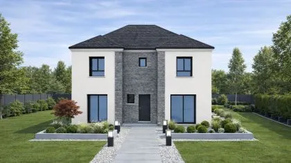 photo Projet de construction d'une maison 136.6 m² avec terrain à BENNECOURT (78) à Bennecourt