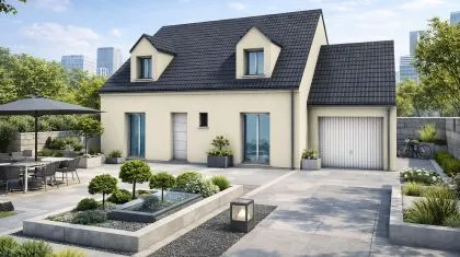 photo Projet de construction d'une maison 106.29 m² avec terrain à ECOS (27) à Écos