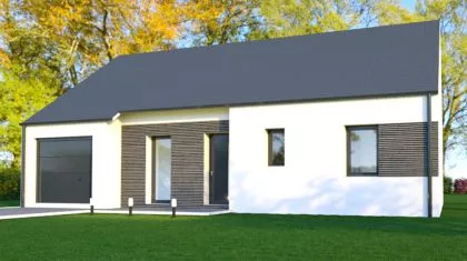 Projet de construction d'une maison 74.91 m² avec terrain à BAIN-DE-BRETAGNE (35)