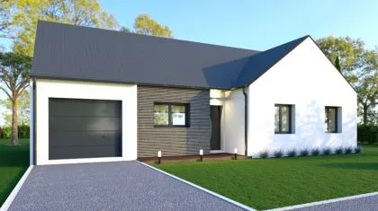 Projet de construction d'une maison 100.61 m² avec terrain à SAINT-NICOLAS-DE-REDON (44)