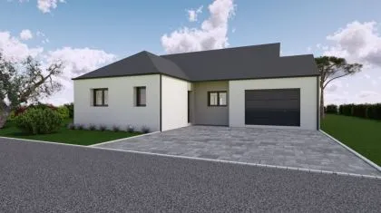 Projet de construction d'une maison 120.26 m² avec terrain à SAINT-DOMINEUC (35)