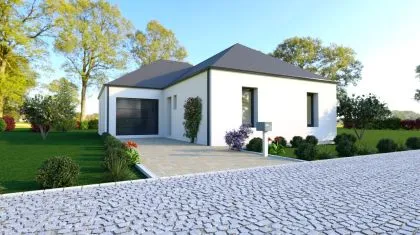 Projet de construction d'une maison 94.75 m² avec terrain à ROMILLE (35)