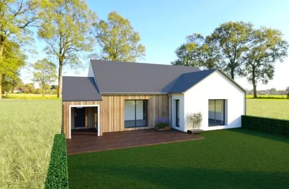 Photo maison 93 m²<br>sur terrain 301 m²