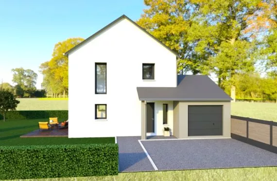 Photo maison 94 m²<br>sur terrain 372 m²