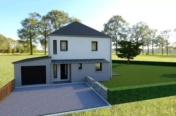 Photo maison 113 m²<br>sur terrain 457 m²