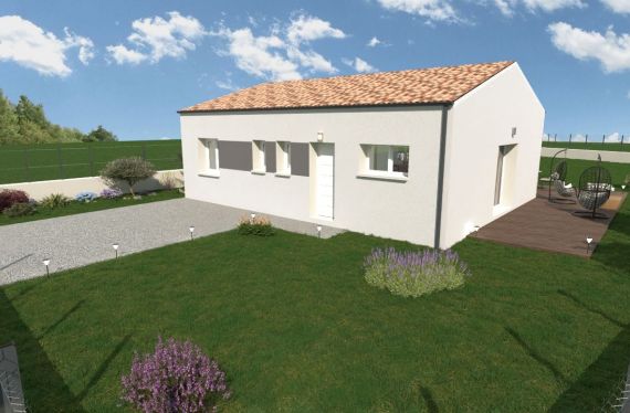 Photo maison 73 m²<br>sur terrain 309 m²