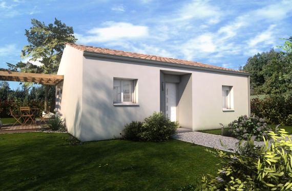 Photo maison 54 m²<br>sur terrain 390 m²