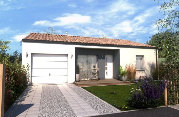 Photo maison 63 m²<br>sur terrain 460 m²