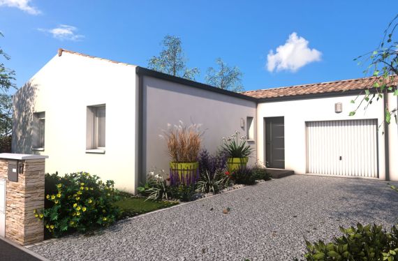 Photo maison 80 m²<br>sur terrain 263 m²