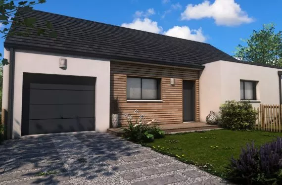 Photo maison 80 m²<br>sur terrain 408 m²