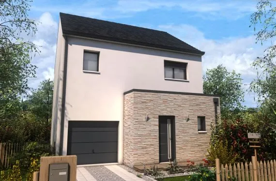 Photo maison 96 m²<br>sur terrain 466 m²