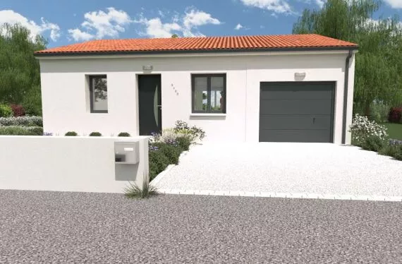 Photo maison 60 m²<br>sur terrain 265 m²