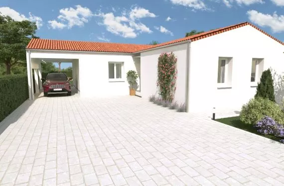 Photo maison 102 m²<br>sur terrain 1847 m²