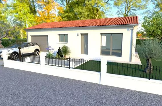 Photo maison 101 m²<br>sur terrain 435 m²