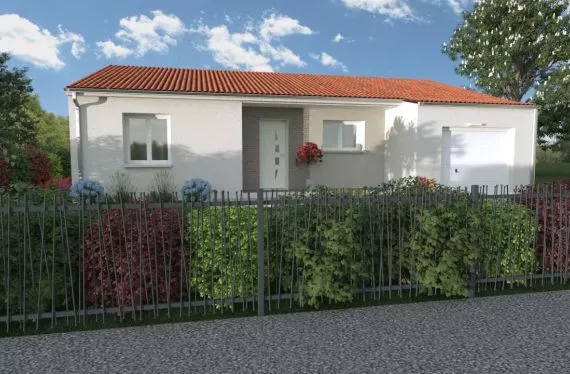 Photo maison 86 m²<br>sur terrain 357 m²