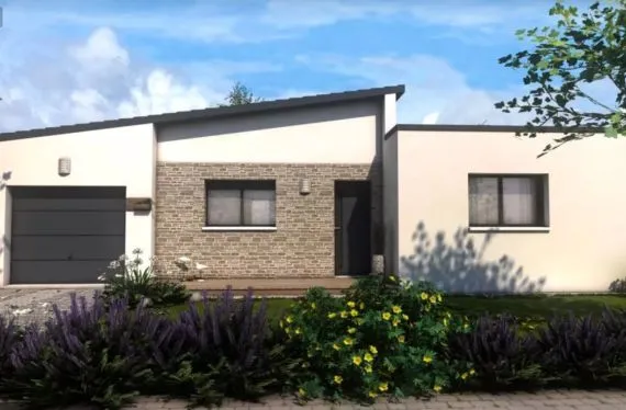 Photo maison 80 m²<br>sur terrain 457 m²