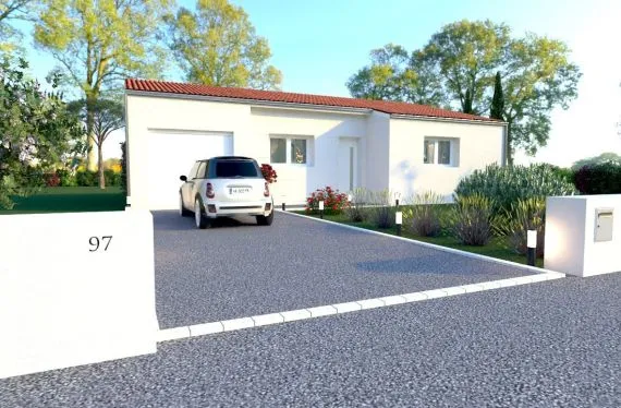 Photo maison 80 m²<br>sur terrain 409 m²