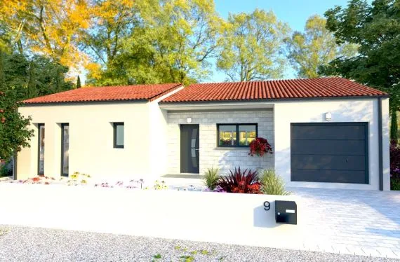 Photo maison 86 m²<br>sur terrain 617 m²