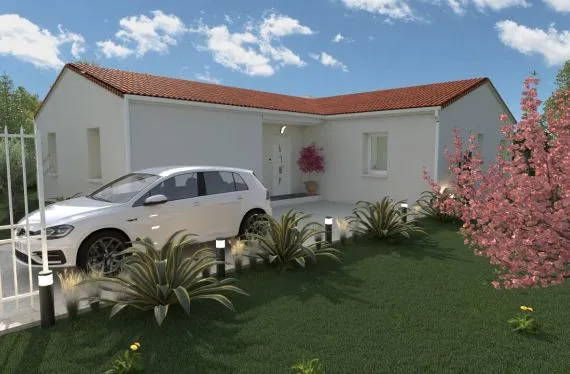 Photo maison 101 m²<br>sur terrain 579 m²