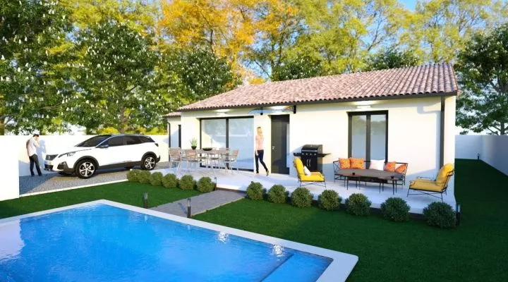 Projet de construction d'une maison 75 m² avec terrain à SAINT-CHAPTES (30)