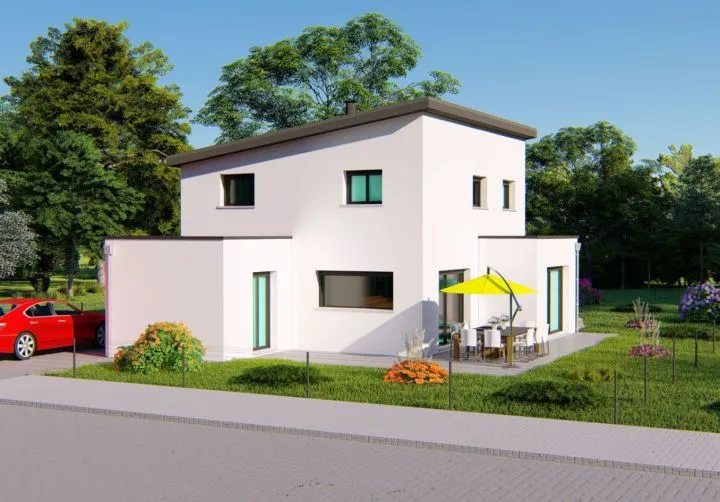 image tm Projet de construction d'une maison 121.79 m² avec terrain à LE TRONCHET (35)