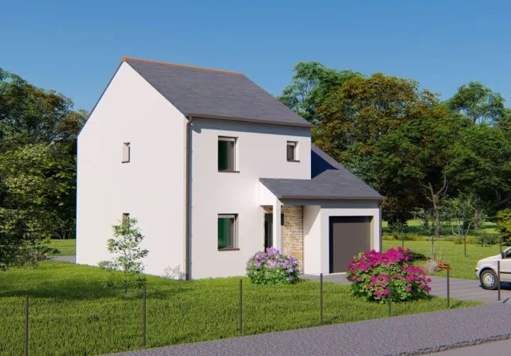 image tm Projet de construction d'une maison 86.78 m² avec terrain à LE TRONCHET (35)