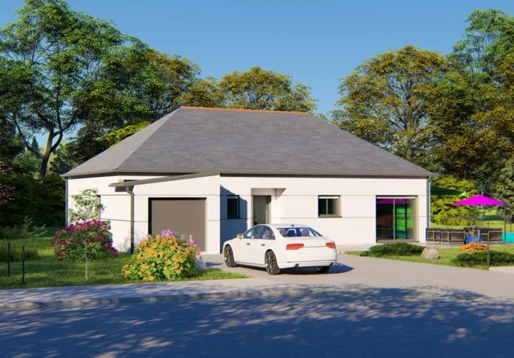 image tm Projet de construction d'une maison 93.19 m² avec terrain à LE TRONCHET (35)