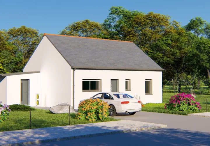 image tm Projet de construction d'une maison 65.91 m² avec terrain à LE TRONCHET (35)