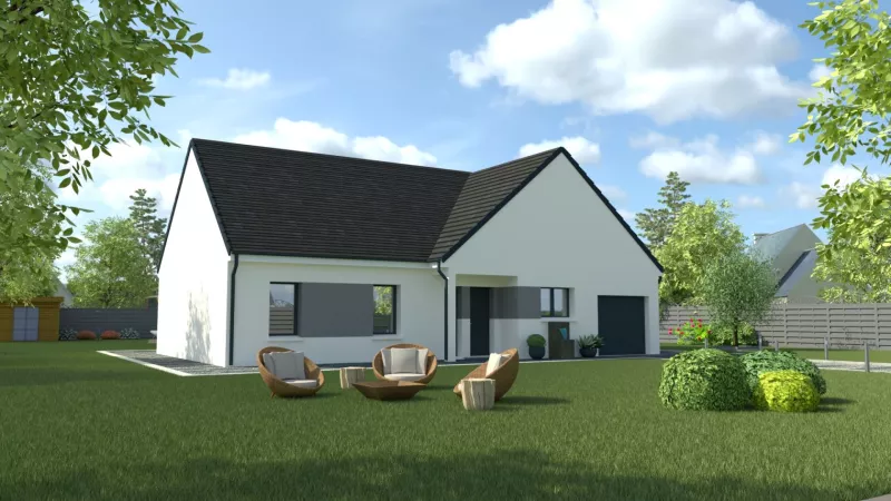 image tm Projet de construction d'une maison 90 m² avec terrain à PENMARCH (29)