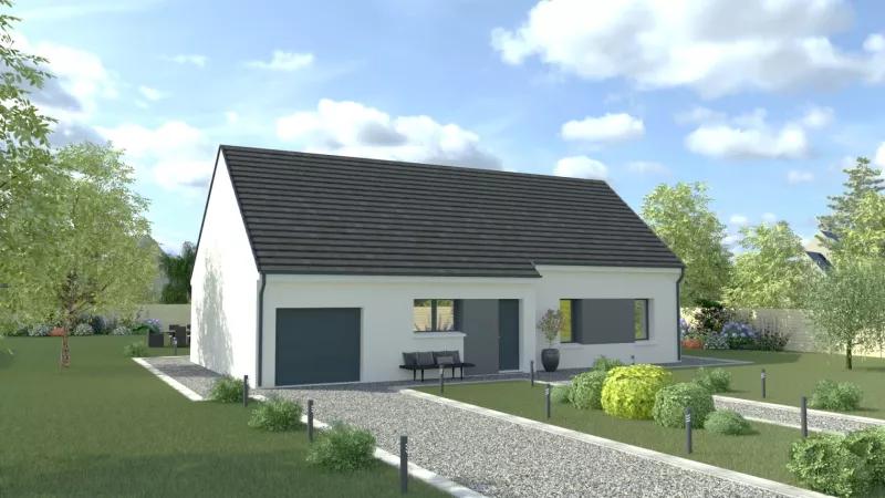 image tm Projet de construction d'une maison 100.45 m² avec terrain à VIENNE-EN-VAL (45)