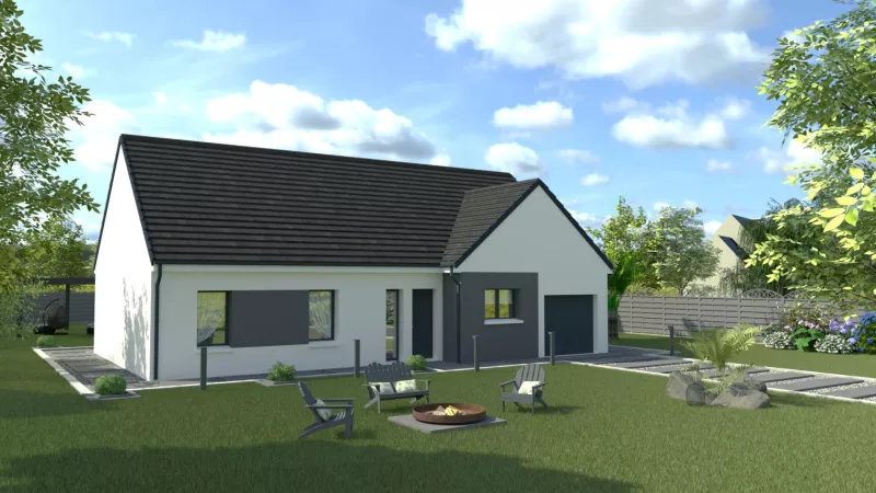 image tm Projet de construction d'une maison 100.22 m² avec terrain à SAINT-PERE-SUR-LOIRE (45)