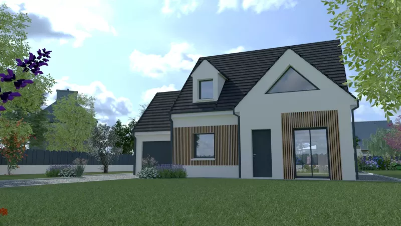 image tm Projet de construction d'une maison 100 m² avec terrain à VILLEREAU (45)