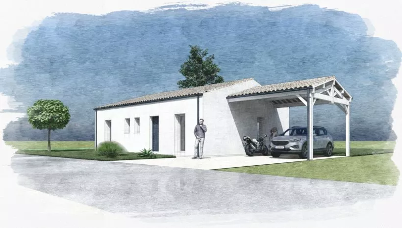 Image Projet de construction d'une maison 70 m² avec terrain à SAUJON (17)