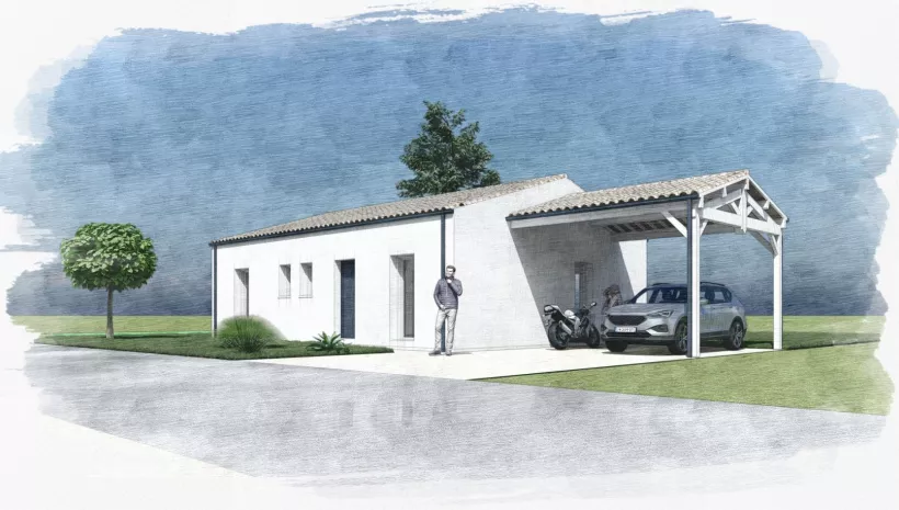 Image Projet de construction d'une maison 95 m² avec terrain à CHANIERS (17)