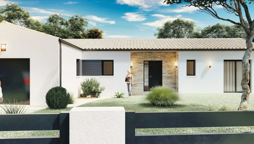 Image Projet de construction d'une maison 100 m² avec terrain à BOIS (17)