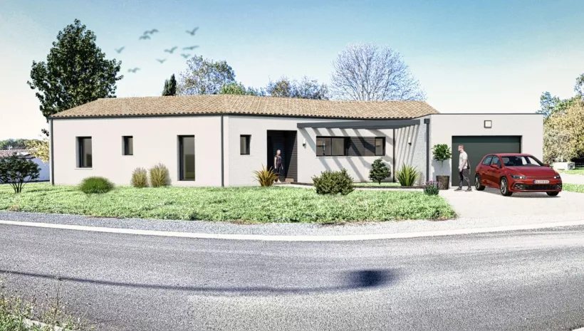Image Projet de construction d'une maison 100 m² avec terrain à PONT-L'ABBE-D'ARNOULT (17)