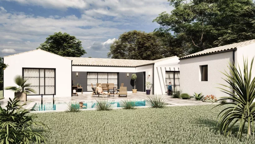 Image Projet de construction d'une maison 135 m² avec terrain à PONT-L'ABBE-D'ARNOULT (17)