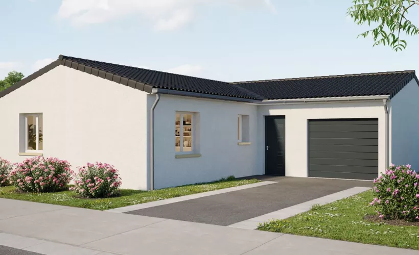 Image Projet de construction d'une maison 90 m² avec terrain à BREUILLET (17)