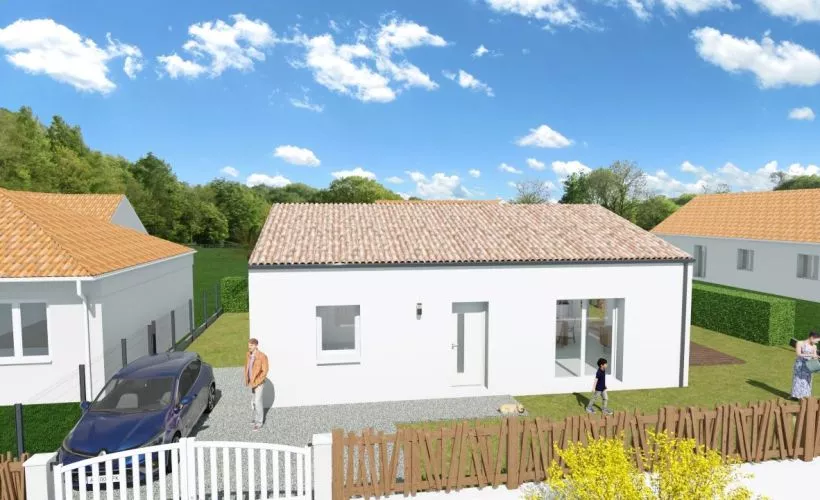 Image Projet de construction d'une maison 80 m² avec terrain à MOULIDARS (16)