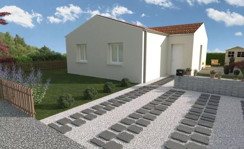 Image Projet de construction d'une maison 66 m² avec terrain à SURGERES (17)